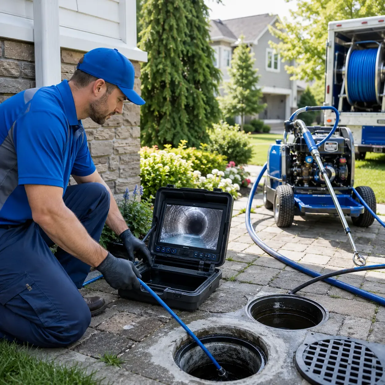 Outdoor drain cleaning professionals serving Sunbright, TN