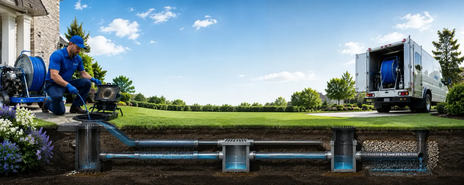 Outdoor drain cleaning information for Sunbright, TN